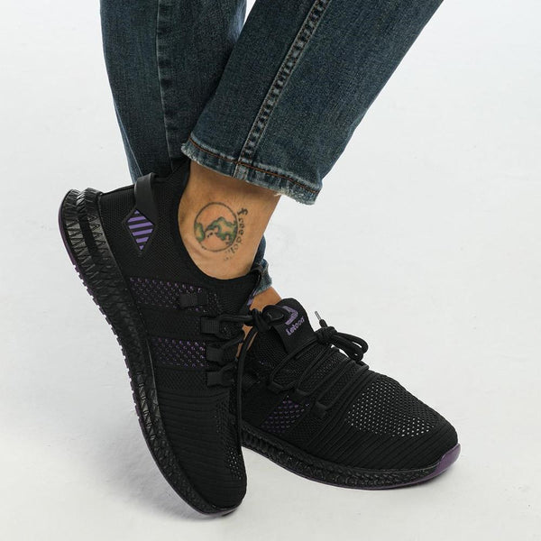 BASIC SNEAKERS 2103 BLACK AND PURPLE