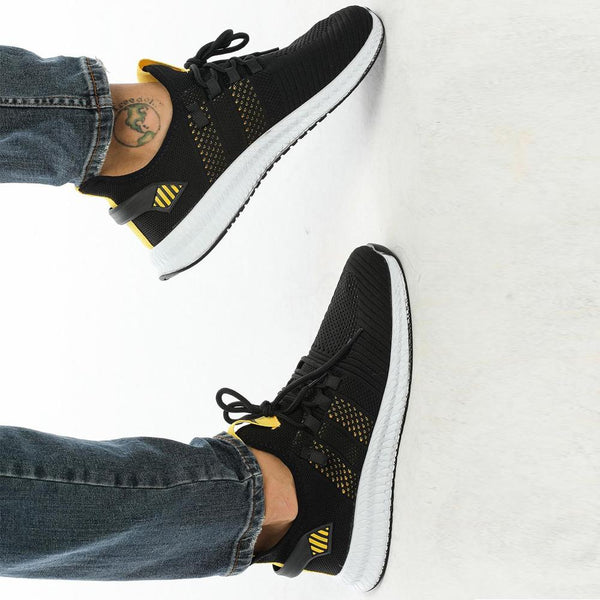 BASIC SNEAKERS 2103 BLACK AND YELLOW