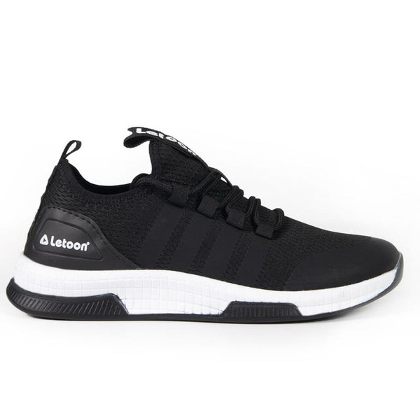 UNISEX LIGHT SNEAKERS 2104 BLACK AND WHITE